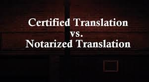 The Main Differences Between Certified and Notarised Translation